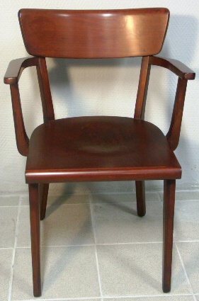 Mahogany armchair. 1950's.